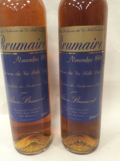 Lot de 2 Bouteilles de BRUMAIRE 1996 ( bon...