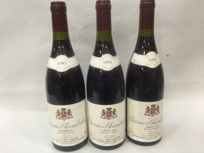 Lot de 3 Bouteilles de Charmes-Chambertin...