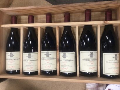 6 Bouteilles de CHAPELLE CHAMBERTIN domaine...