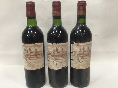 
Lot de 3 Bouteilles de Château COS D'ESTOURNEL,...