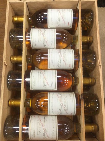 Lot de 12 Bouteilles château BROUSTET, Barsac-Sauternes,...