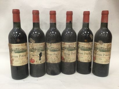 
Un Lot de 6 Bouteilles de Château PAVIE,...