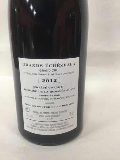 Une Bouteille de DOMAINE DE LA ROMANEE CONTI,...