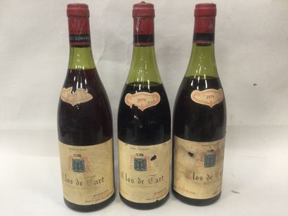 
Lot de 3 Bouteilles de Clos de Tart Mommessin,...