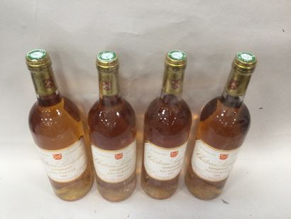 Un Lot de 4 Bouteilles de Château LAMOTHE...