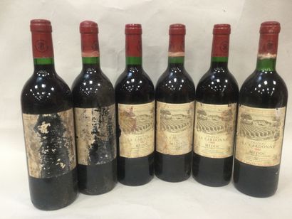 
Lot de 6 Bouteilles Château LA CARDONE ,...