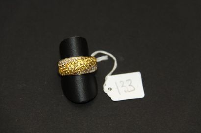 Bague Jonc en or jaune 18K (750/oo) formant...