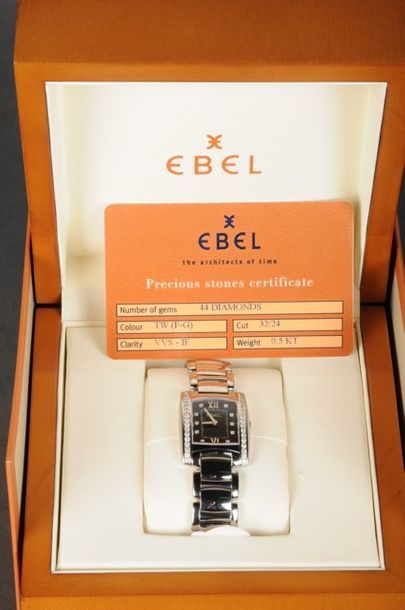 Montre dame en acier EBEL modèle BRASILIA,...