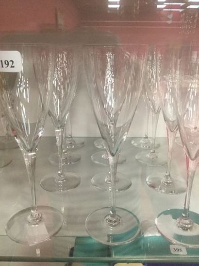 Baccarat, 12 petites flûtes
