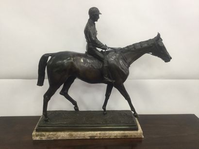 Isidore BONHEUR, Bronze, Le Jockey, ht. 72cm,...