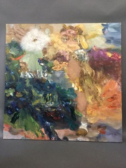 Other side / De l'autre côté, 100 x 100 cm,...