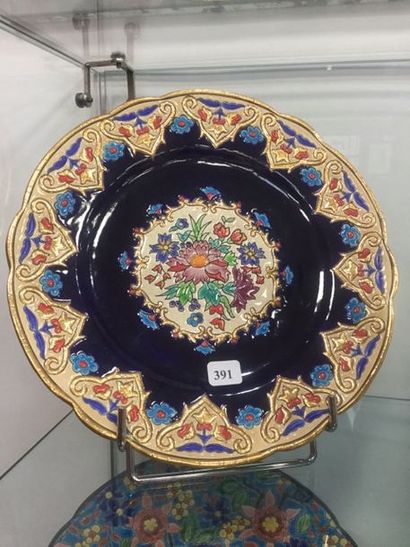 Longwy, assiette DF 3301 (bleu), diam. 2...