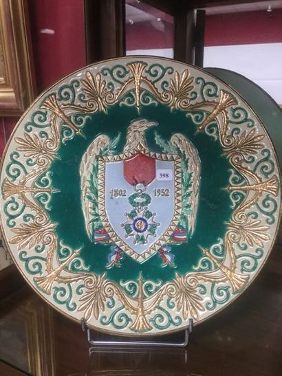 Longwy, plat 1802-1952, n°71 diam. 37cm
