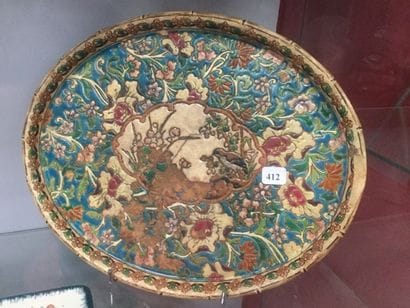 Plateau ovale, 33cm (fêle)