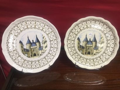 Lunéville, 2 plats à tarte, porte de la Craffe...