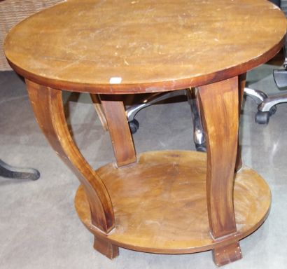 299- Table ovale à 2 plateaux