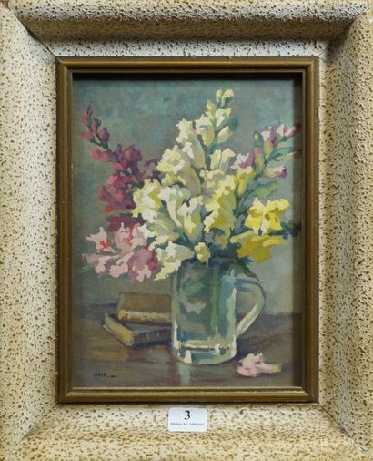 3- ''Nature morte au bouquet de fleurs''...