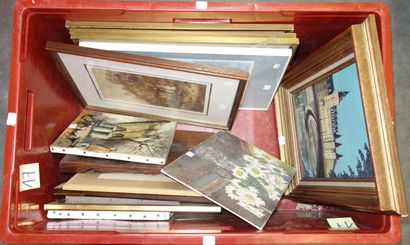 17- Lot comprenant : 1 aquarelle, 1 dessin,...