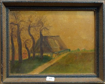 15- R. BERTHOLIN attribué à ''La chaumière''...
