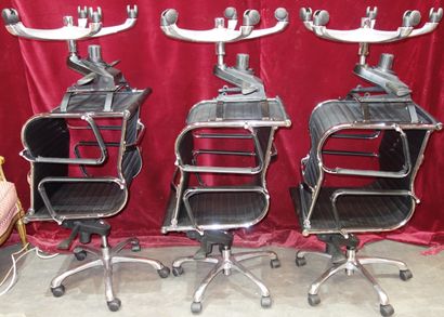 297- 6 fauteuils de bureau