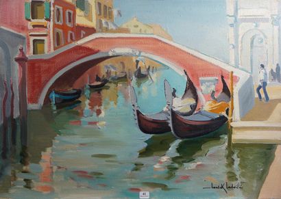 41- Janick LEDERLE ''Les canaux à Venise''...