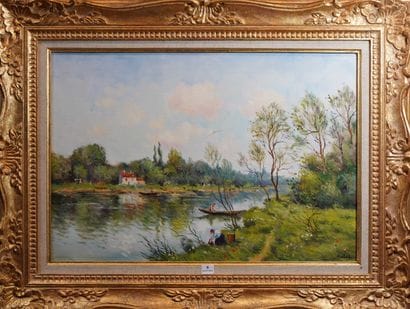 9- VIALET Laurent ''Paysage à Monet'' Huile...