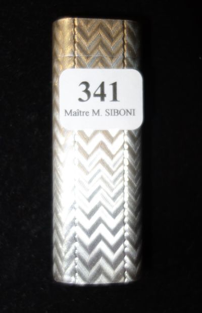 341- CARTIER Briquet en argent n° 742919...