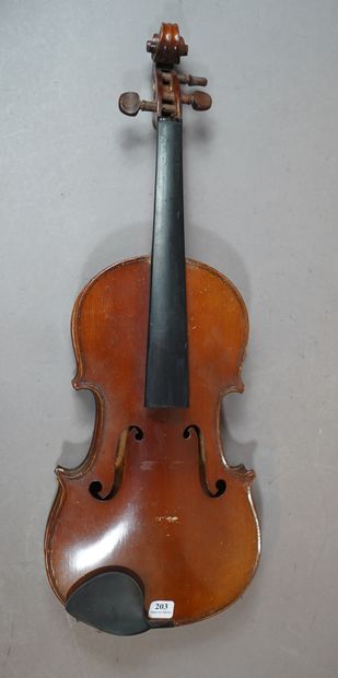 203- Violon ancien Porte une étiquette à...