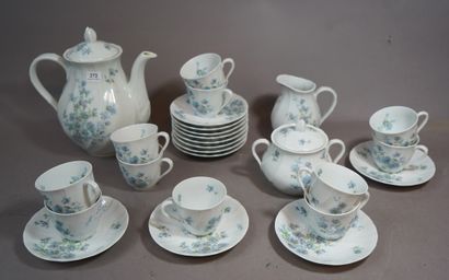 272- BERNARDAUD Limoges Service à café ''Gabrielle''...