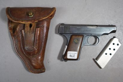 270- Pistolet A. LUGER calibre 6/35 et son...