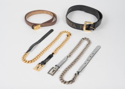 Sonia RYKIEL - Lot composé de quatre ceintures...