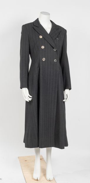 Emmanuelle KHANH - Manteau en lainage chiné...