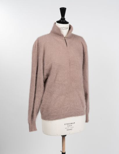 Thierry MUGLER - Angora wool sweater in taupe....