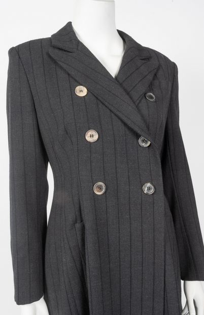 Emmanuelle KHANH - Manteau en lainage chiné...