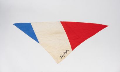 Thierry MUGLER - Blue, white and red printed...