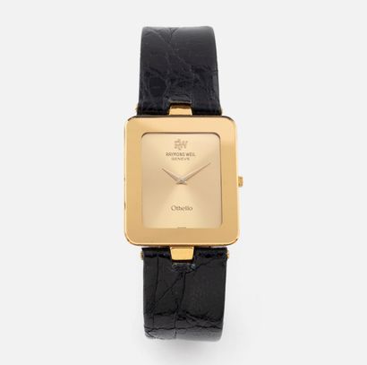 121- Raymond WEIL Othello watch in gilt metal....