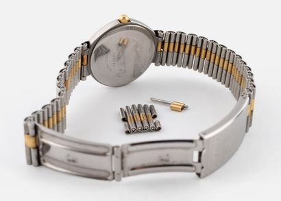 112- FERRARI Steel and gilt metal wristwatch....