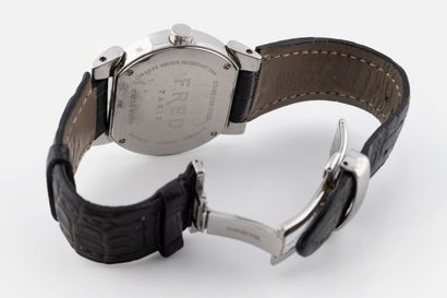 134- FRED ''Move'' watch. Chrome dial. Collection...