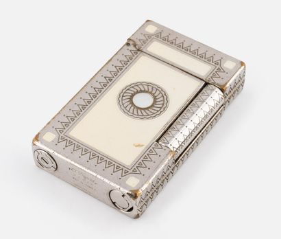 118- DUPONT Silver-plated metal and mother-of-pearl...