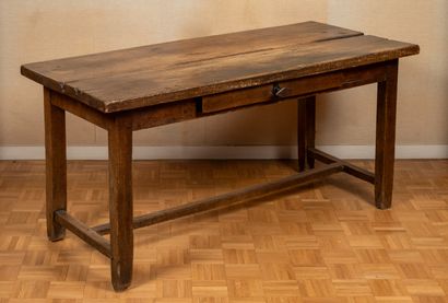 373- Small farm table with 1 drawer. 69 x...