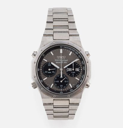 111- SEIKO Sport watch in steel with case...