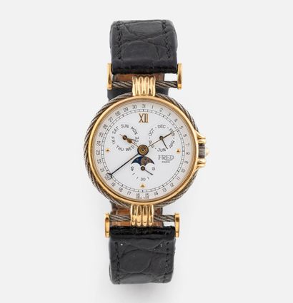 110- FRED Force 10 watch. Leather strap....