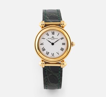 60- BAUME & MERCIER Gold ladies' watch numbered...