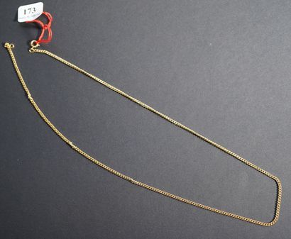 173- Yellow gold neck chain. Weight: 7.30...