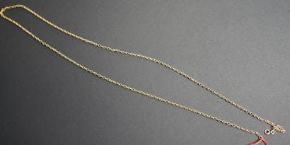 172- Yellow gold neck chain. Weight: 8.50...