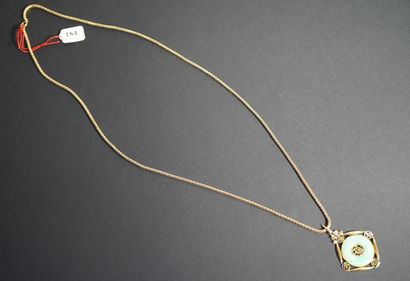 180.4- Yellow gold necklace (Wt: 15.95 g)...