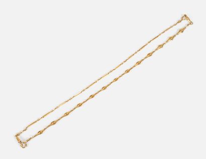 159- Gold sautoir. Pds: 38.90 g. Collection...