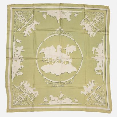 192- Jacques HEIM Lot of 3 scarves: printed...
