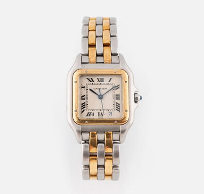 70- CARTIER Modèle Panthère Steel and yellow...