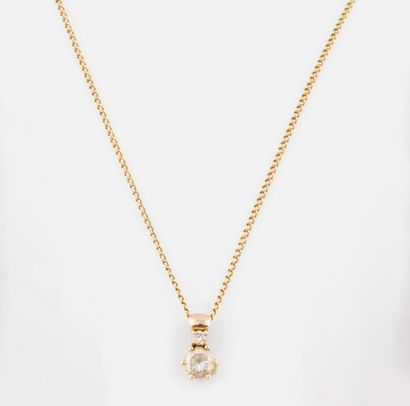 125- Yellow gold neck chain with 9K gold...